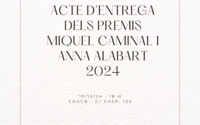 ACTE D’ENTREGA DELS PREMIS MIQUEL CAMINAL I ANNA ALABART 2024