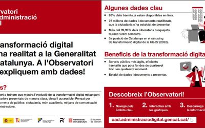 LA GENERALITAT DE CATALUNYA POSA EN MARXA L’OBSERVATORI DE L’ADMINISTRACIÓ DIGITAL AMB LA COL·LABORACIÓ DEL COLPIS